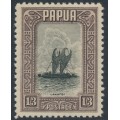 PAPUA - 1932 1/3 black/purple Lakatoi, MNH – SG # 140