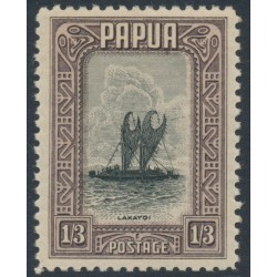 PAPUA - 1932 1/3 black/purple Lakatoi, MNH – SG # 140