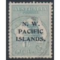 AUSTRALIA / NWPI - 1915 1/- emerald Kangaroo, 2nd watermark, used – SG # 90