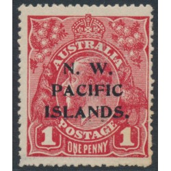 AUSTRALIA / NWPI - 1915 1d red KGV (G17), 'run N [state II]' [VIII/60], MH – SG # 67