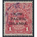AUSTRALIA / NWPI - 1915 1d red KGV (G22), 'run N [state III]' [VIII/60], used – SG # 67