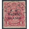 AUSTRALIA / NWPI - 1918 1d red KGV (G30), perforated OS, used – SG # O3