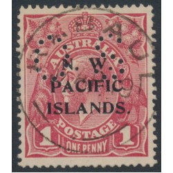 AUSTRALIA / NWPI - 1918 1d red KGV (G30), perforated OS, used – SG # O3