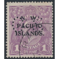 AUSTRALIA / NWPI - 1922 1d blue-violet KGV, perforated OS, used – SG # O17