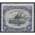 PAPUA / BNG - 1901 2d black/violet Lakatoi, vertical rosettes watermark, MH – SG # 11