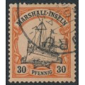 NAURU - 1901 30pf black/orange on buff Marschall-Inseln Germany issue, used – Michel # 18
