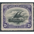 PAPUA / BNG - 1901 2d black/violet Lakatoi, horizontal rosettes watermark, MH – SG # 3