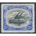 PAPUA / BNG - 1901 2½d black/ultramarine Lakatoi, vertical rosettes watermark, MH – SG # 12