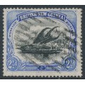 PAPUA / BNG - 1901 2½d black/ultramarine Lakatoi, vertical rosettes watermark, used – SG # 12