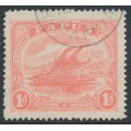 PAPUA / BNG - 1911 1d rose-pink Lakatoi, sideways inverted watermark, used – SG # 85w