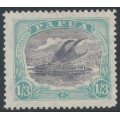 PAPUA / BNG - 1932 1/3 lilac/pale greenish blue Lakatoi, CofA watermark, MH – SG # 128