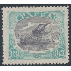 PAPUA / BNG - 1932 1/3 lilac/pale greenish blue Lakatoi, CofA watermark, MH – SG # 128