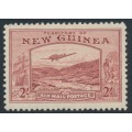 NEW GUINEA - 1939 2/- dull lake Bulolo Goldfields airmail, MH – SG # 222