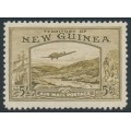 NEW GUINEA - 1939 5/- olive-brown Bulolo Goldfields airmail, MH – SG # 223