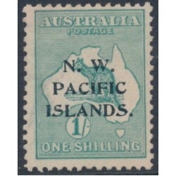 AUSTRALIA / NWPI - 1915 1/- emerald Kangaroo, 2nd watermark, MH – SG # 90